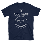 BE ARROGANT Short-Sleeve White Smiley T-Shirt