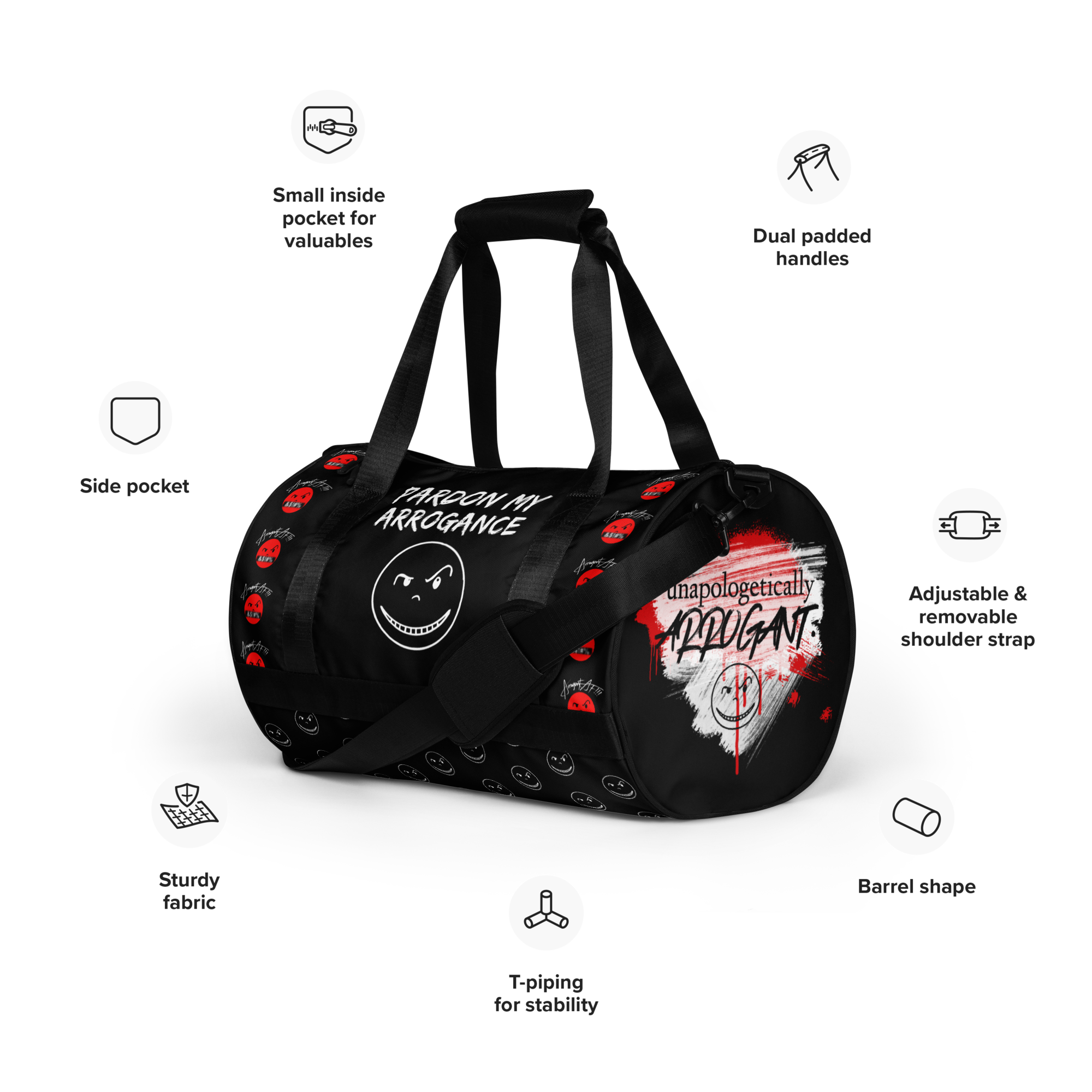 PardonMyArrogance Gym Bag