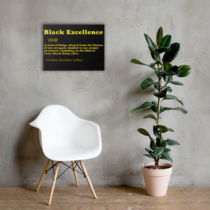 Black Excellence Signature Custom Canvas Art