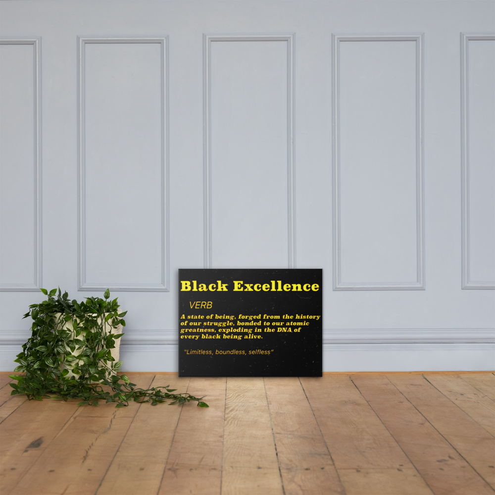 Black Excellence Signature Custom Canvas Art