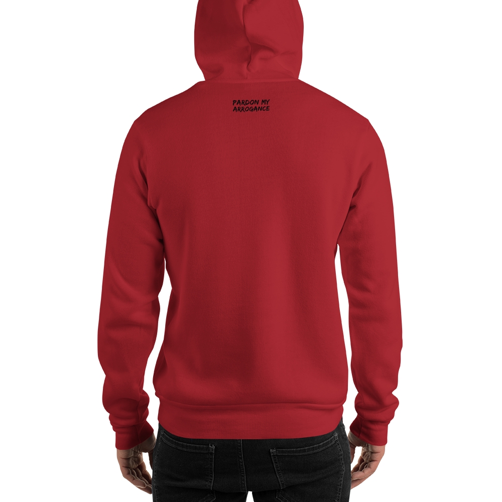 Have An Arrogant Day Red N Black Hoodie