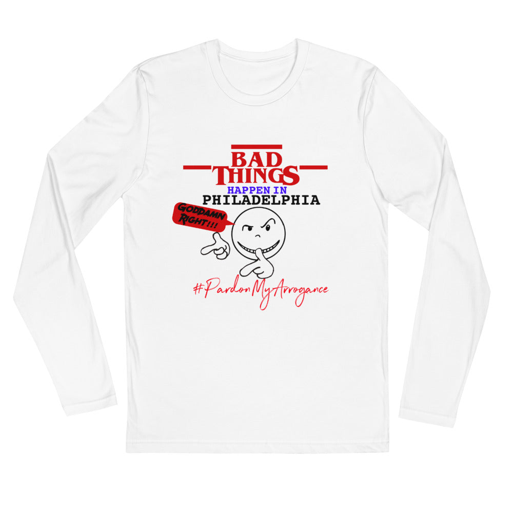 Bad Things "Goddamn Right" Long Sleeve Fitted Crew