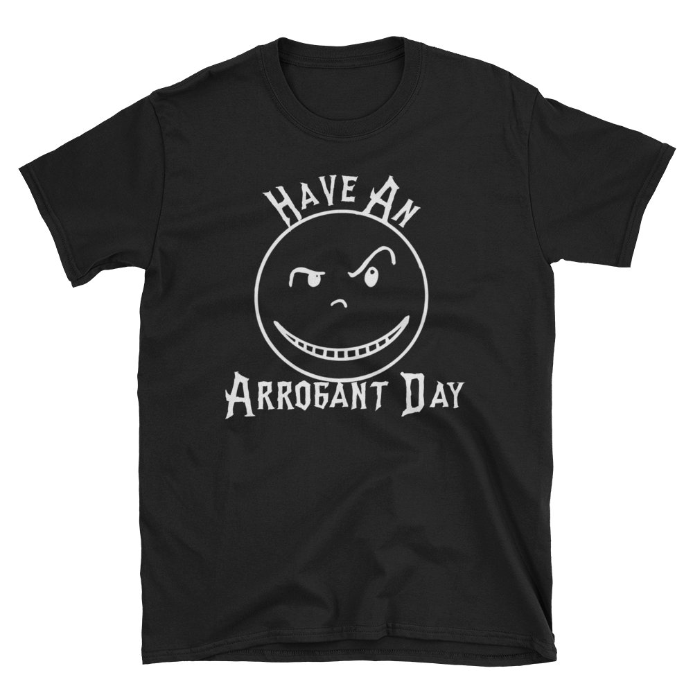 ***NEW*** ARROGANT DAY Short-Sleeve White T-Shirt