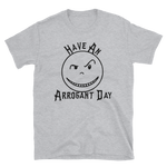 ***NEW*** ARROGANT DAY Short-Sleeve Black SMILEY T-Shirt