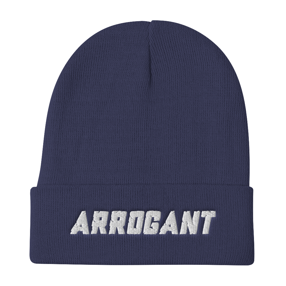 CHISEL'D ARROGANT Embroidered Beanie Hat (4 colors)