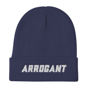 CHISEL'D ARROGANT Embroidered Beanie Hat (4 colors)
