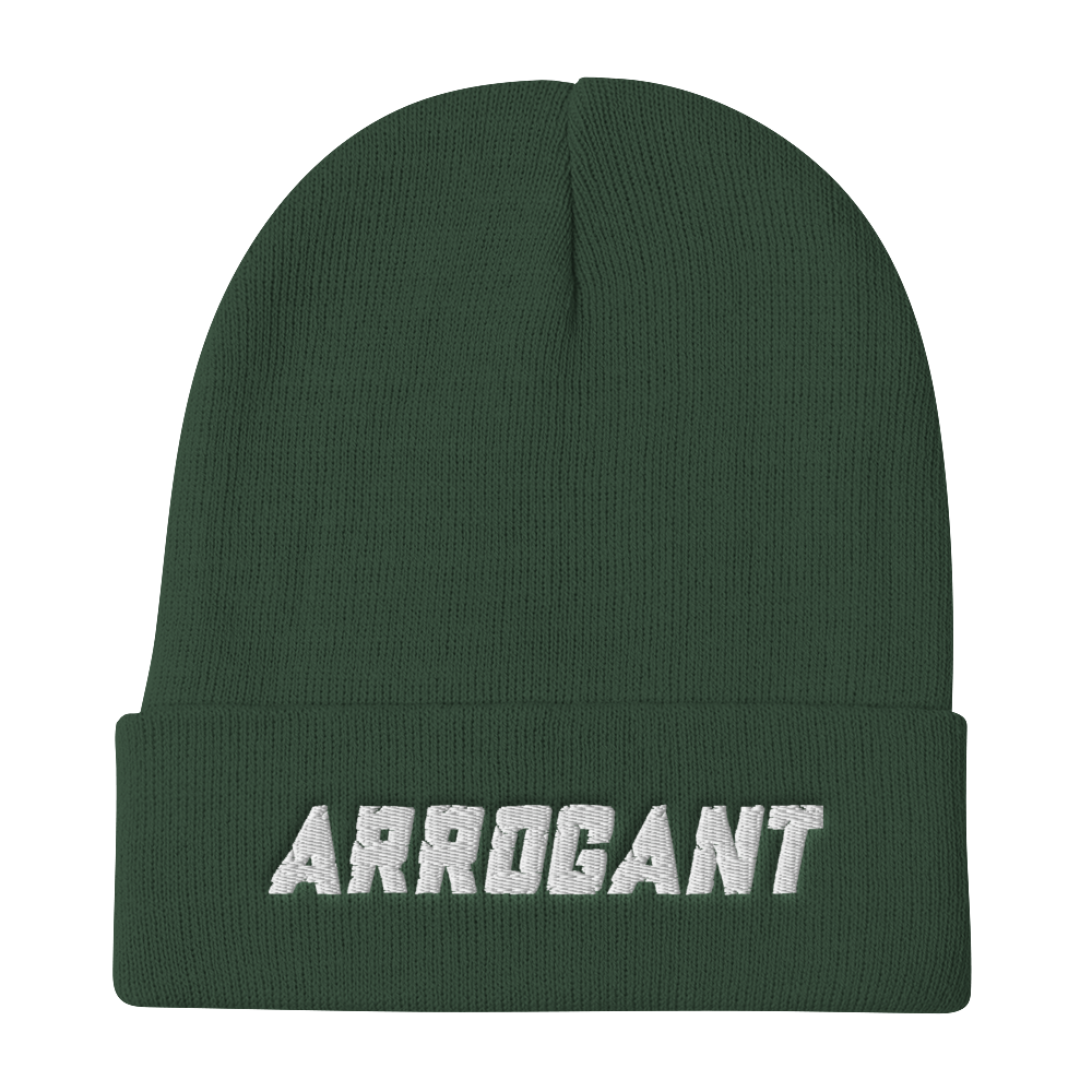 CHISEL'D ARROGANT Embroidered Beanie Hat (4 colors)