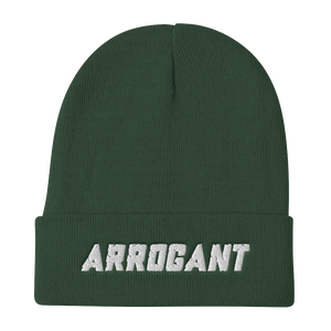 CHISEL'D ARROGANT Embroidered Beanie Hat (4 colors)