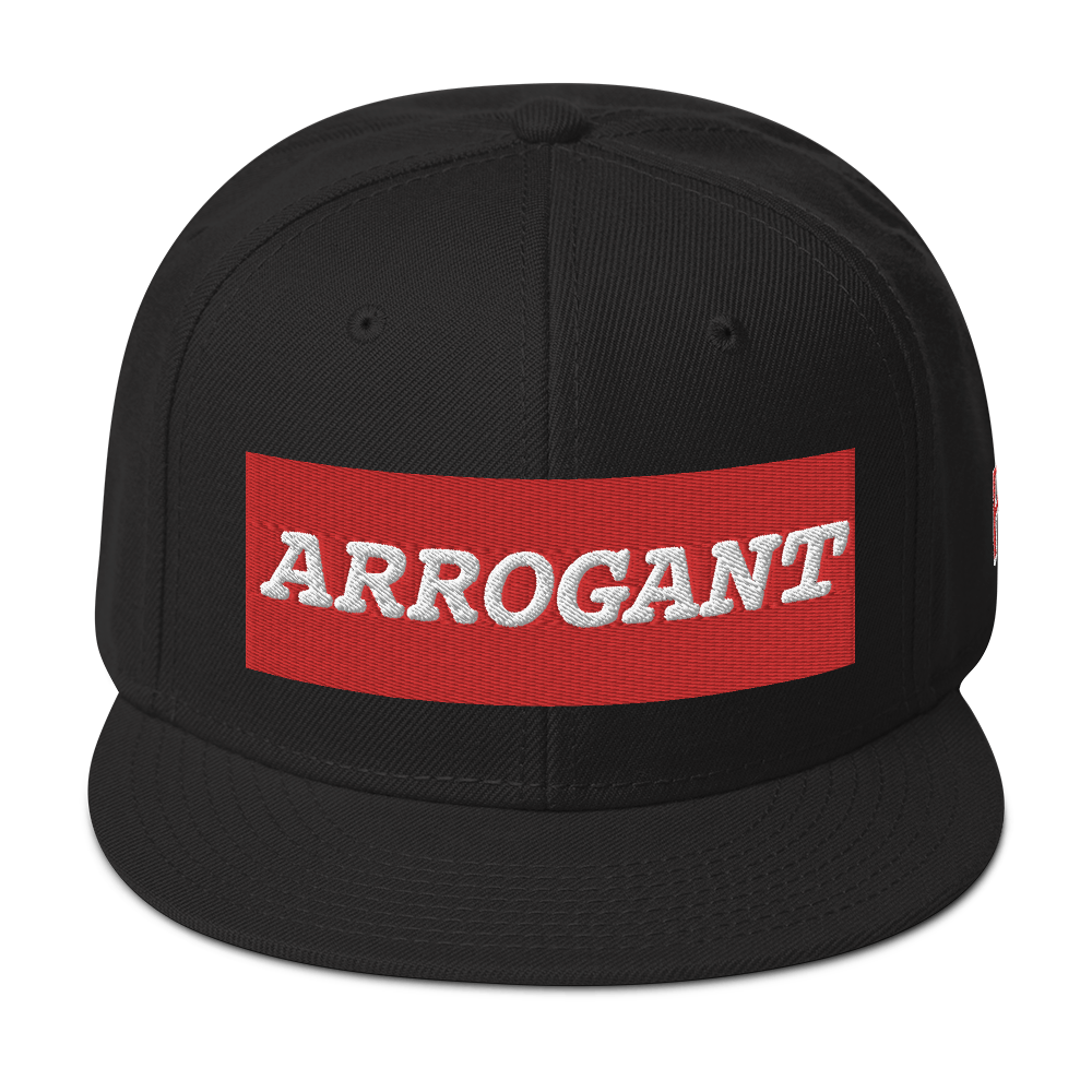 ARROGANT 3D Snapback Hat