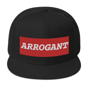 ARROGANT 3D Snapback Hat