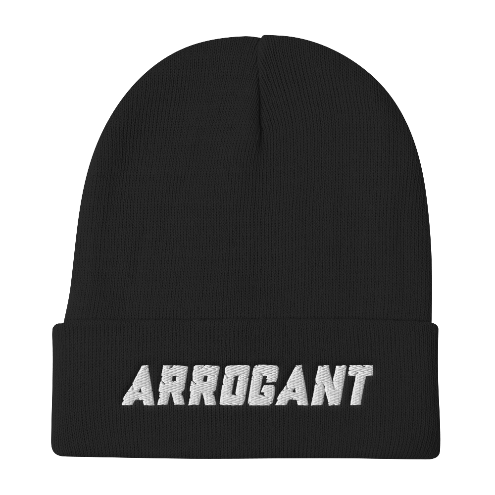 CHISEL'D ARROGANT Embroidered Beanie Hat (4 colors)