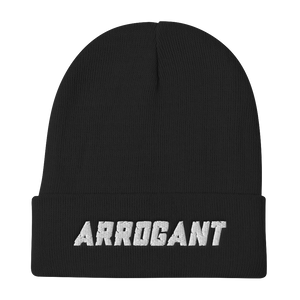 CHISEL'D ARROGANT Embroidered Beanie Hat (4 colors)