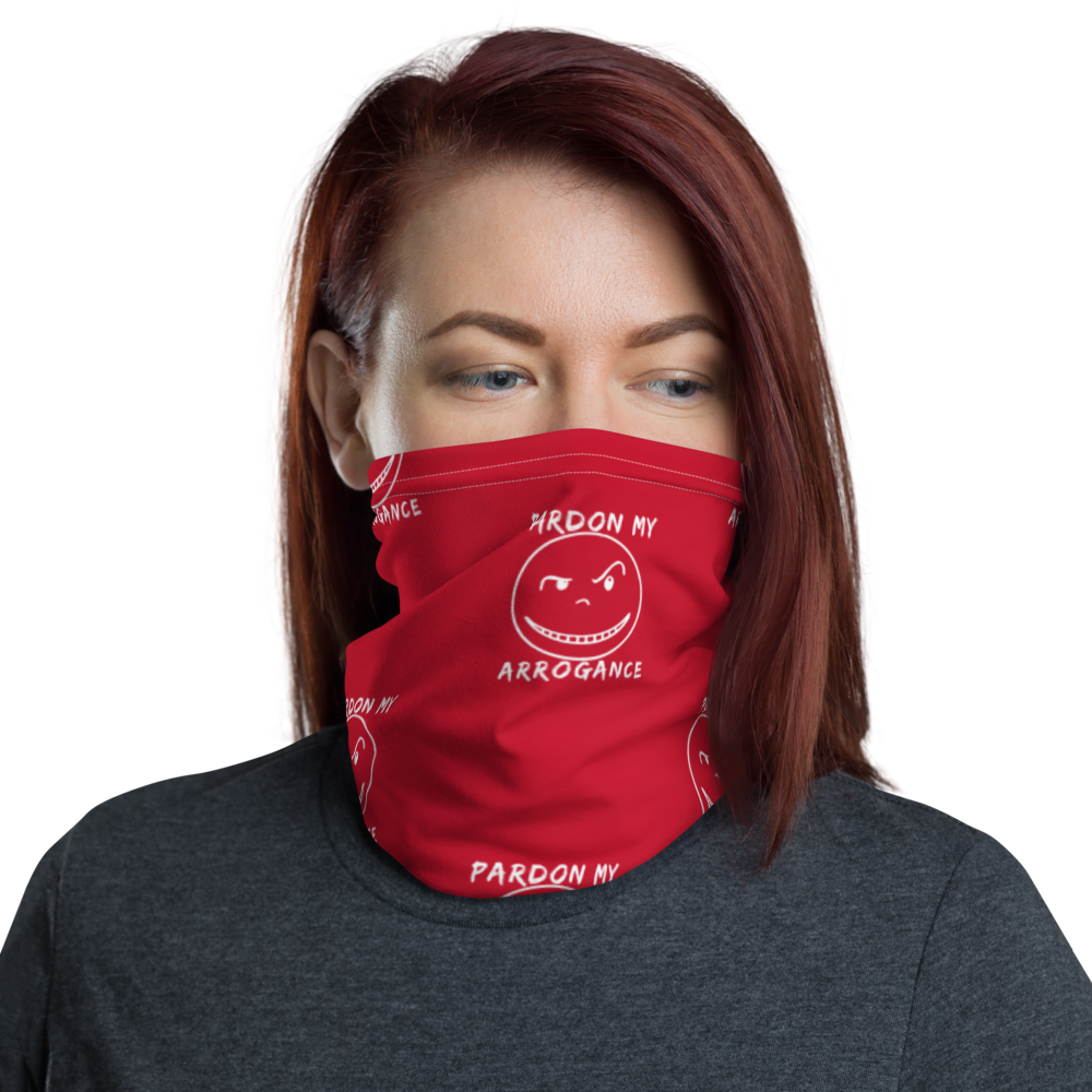 Red N White Neck Gaiter