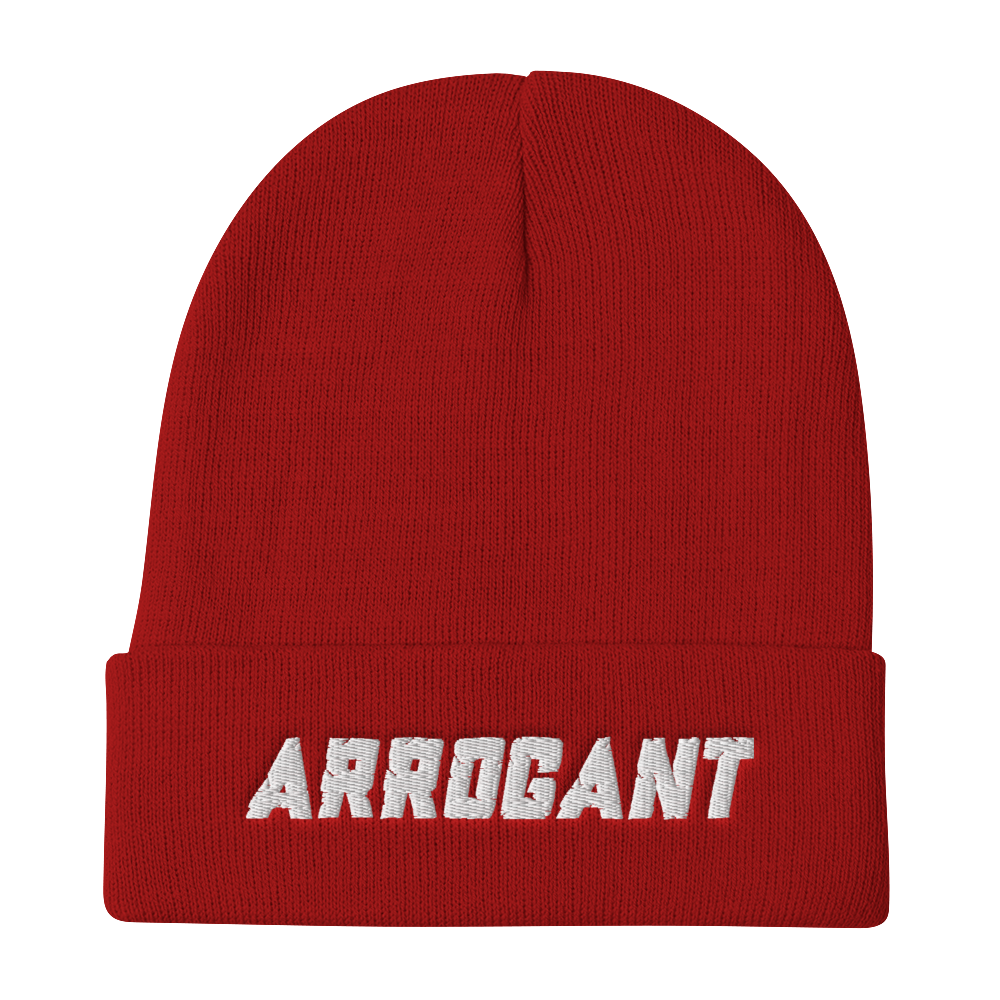 CHISEL'D ARROGANT Embroidered Beanie Hat (4 colors)