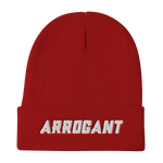 CHISEL'D ARROGANT Embroidered Beanie Hat (4 colors)