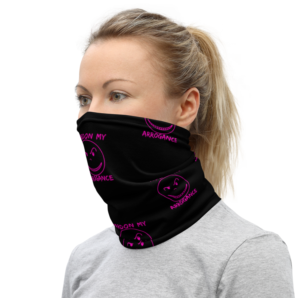 Black N Pink Neck Gaiter