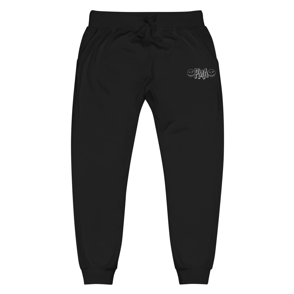 White Smiley PMA Joggers