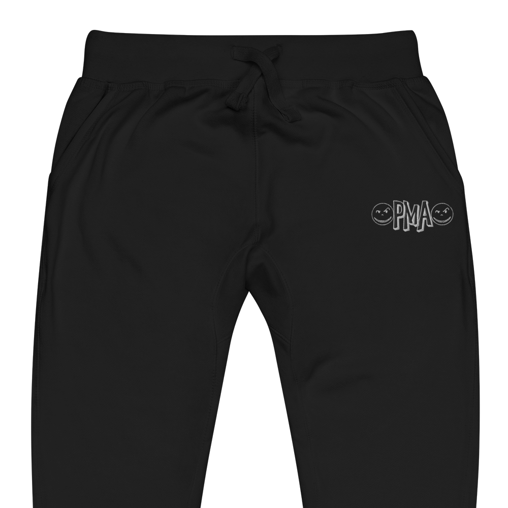 White Smiley PMA Joggers